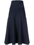 The Row Flared Mini Skirt - Blue