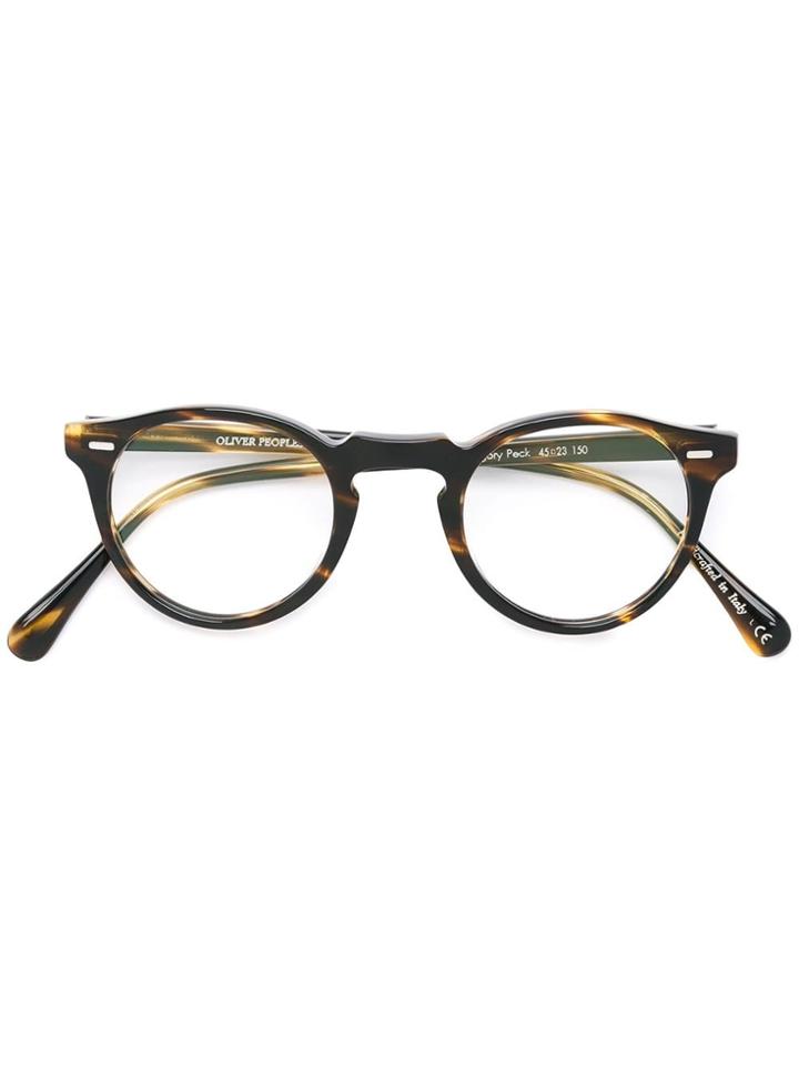 Oliver Peoples 'gregory Peck' Glasses - Brown