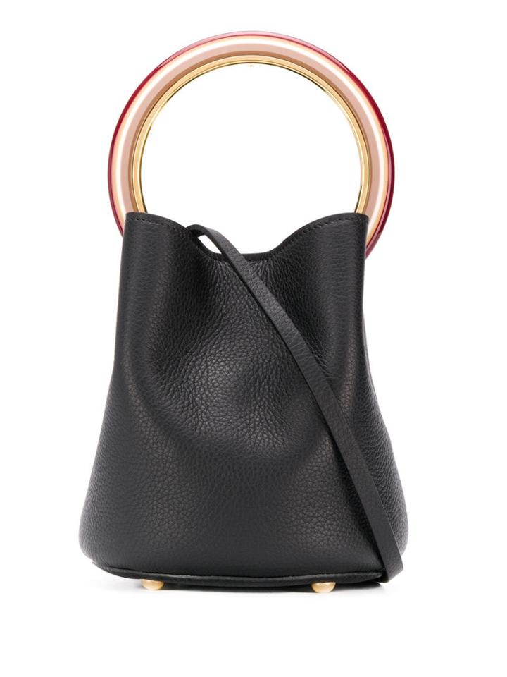 Marni Metallic Handle Bag - Black
