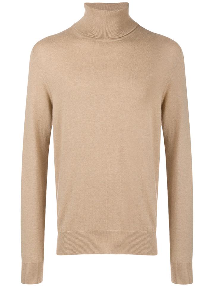 Maison Margiela Elbow Patch Knitted Jumper - Nude & Neutrals