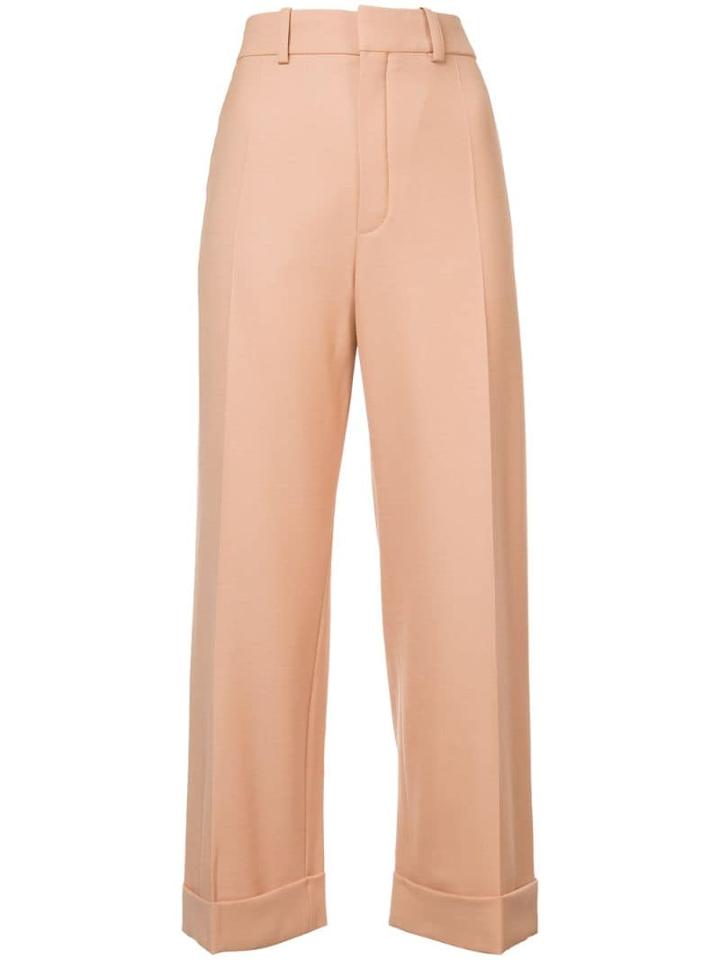 Chloé High Waisted Tailored Trousers - Neutrals