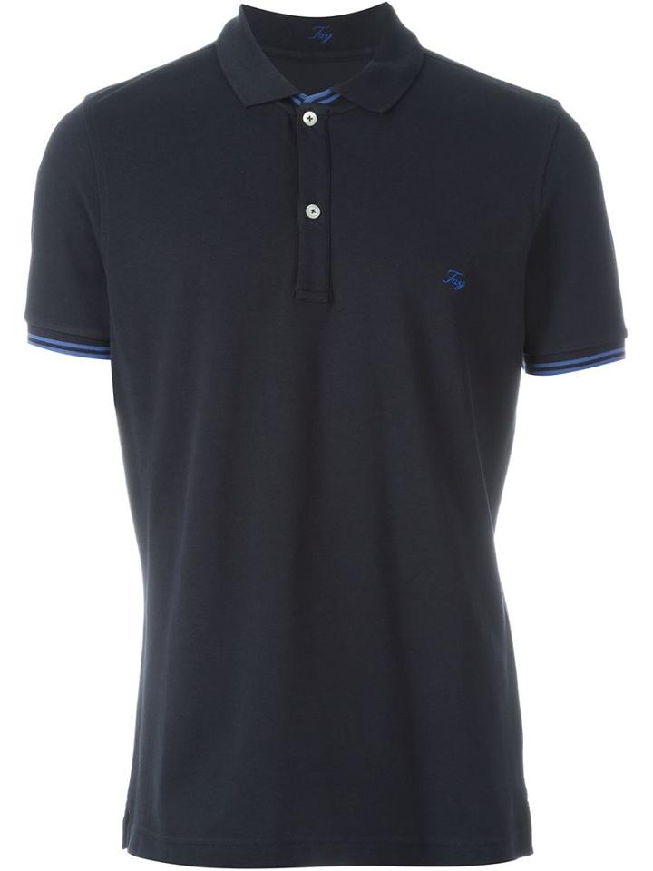 Fay Classic Polo Shirt, Men's, Size: Xl, Blue, Cotton/spandex/elastane