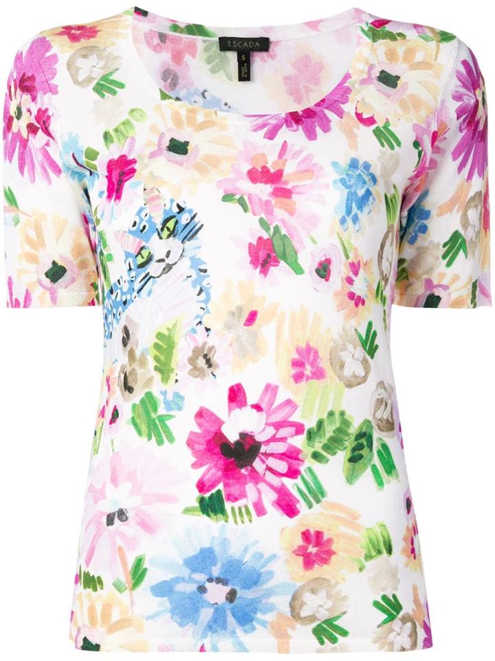 Escada Floral T-shirt - Pink