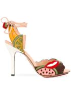 Charlotte Olympia Fruit Patch Heeled Sandals - Multicolour