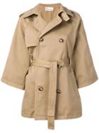 Red Valentino Double Breasted Trench Coat - Neutrals