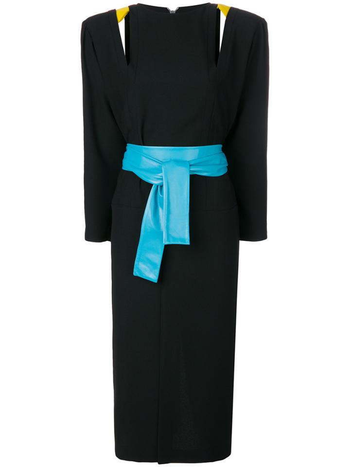 Maison Margiela Belted Midi Dress - Black