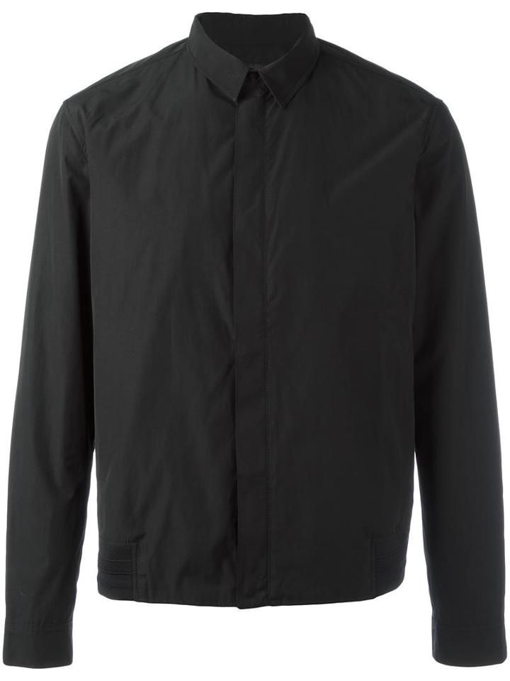 Plac Zipped Shirt Jacket, Men's, Size: Medium, Black, Cotton/polyester