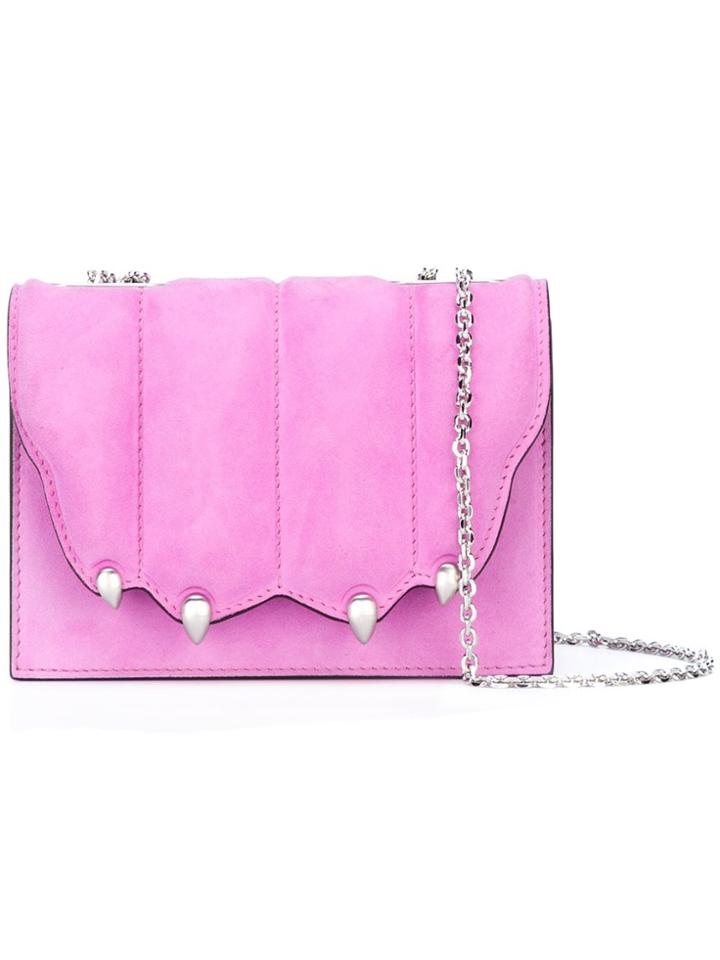 Marco De Vincenzo Paw Effect Cross Body Bag - Pink & Purple