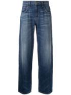 Current/elliott Straight-leg Jeans, Women's, Size: 25, Blue, Lyocell/cotton