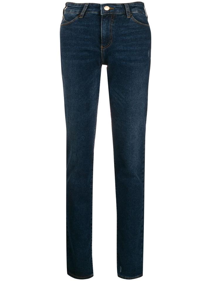 Emporio Armani Low-rise Skinny Jeans - Blue