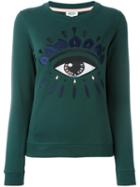 Kenzo Eye Sweatshirt, Women's, Size: Small, Green, Cotton/polyester