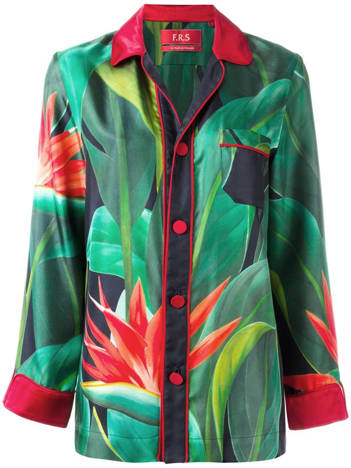 F.r.s For Restless Sleepers Nemesi Pyjama Shirt - Green