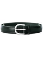 Orciani Narrow Leather Belt - Green