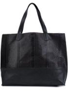 B May Large Contrast Tote, Women's, Black
