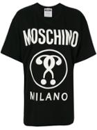 Moschino - Logo Patch T-shirt - Women - Cotton - S, Black, Cotton