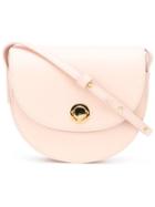 Mansur Gavriel - Saddle Shoulder Bag - Women - Leather - One Size, Pink/purple, Leather