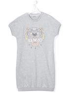 Kenzo Kids Logo Print T-shirt Dress - Grey