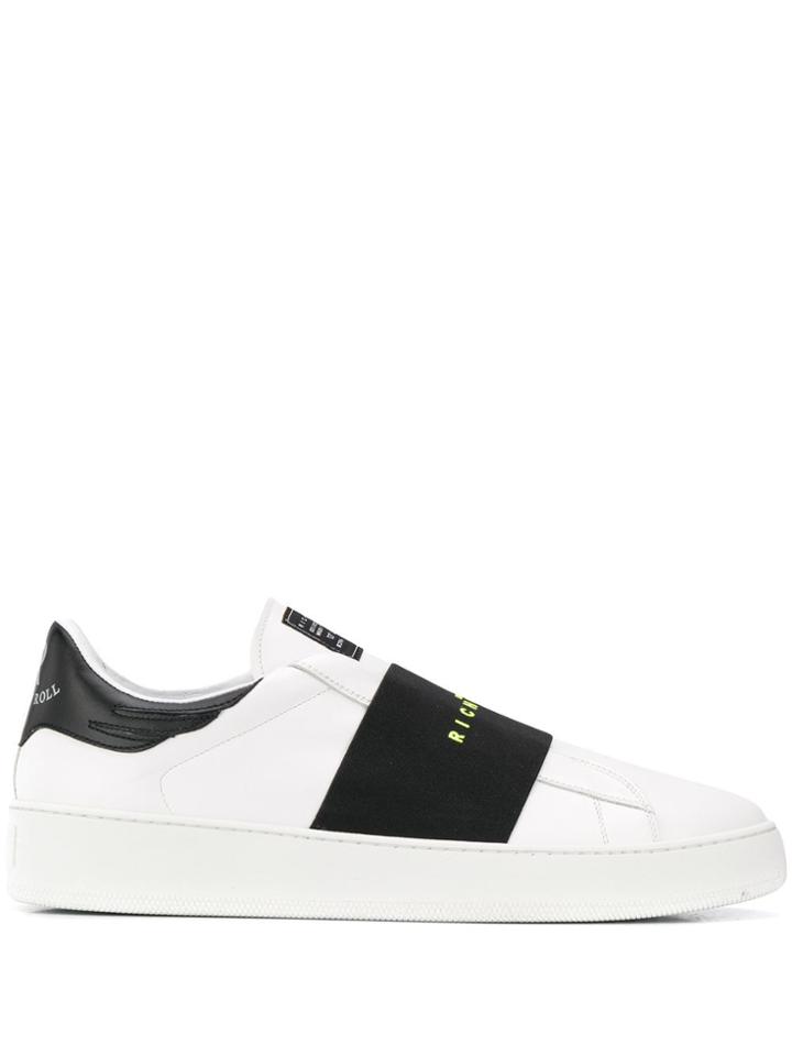 John Richmond Printed Logo Sneakers - White