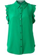 Stella Mccartney Frill Blouse, Women's, Size: 42, Green, Silk