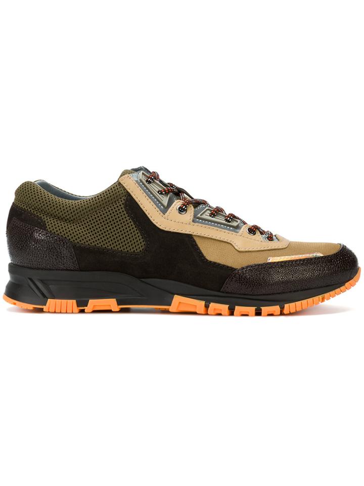 Lanvin Colour Block Sneakers - Brown