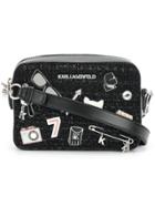 Karl Lagerfeld Klassik Pins Camera Bag - Black