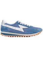 Marc Jacobs Contrast Lace Up Trainers - Blue