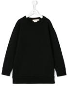 Andorine - Frayed Edge Sweatshirt Dress - Kids - Cotton - 4 Yrs, Black