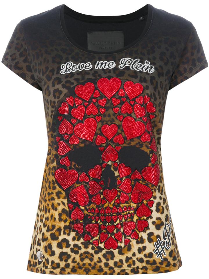 Philipp Plein Skull Print T-shirt - Multicolour