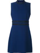 Nicole Miller Beaded Detail Dress, Women's, Size: 0, Blue, Polyester/spandex/elastane