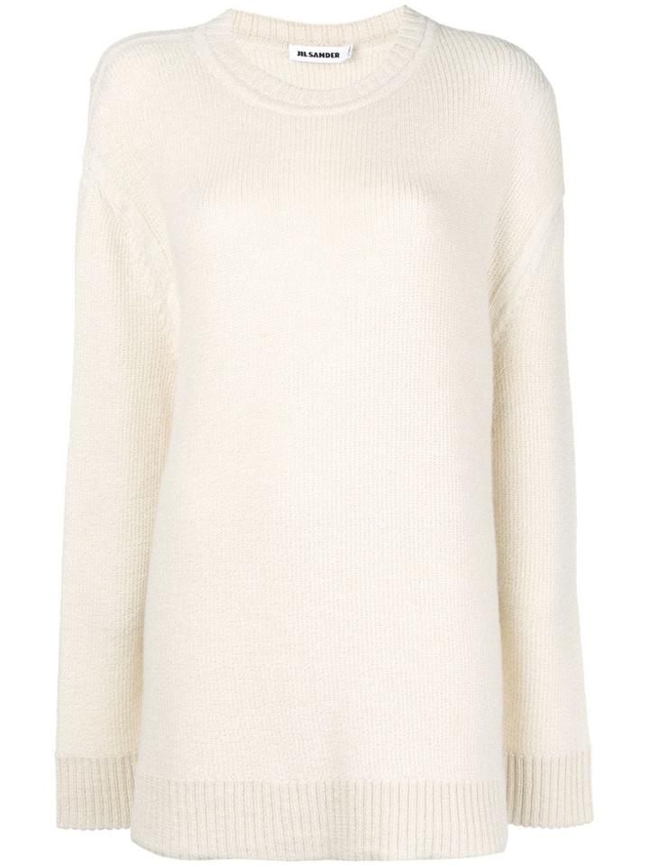 Jil Sander Oversized Sweater - White