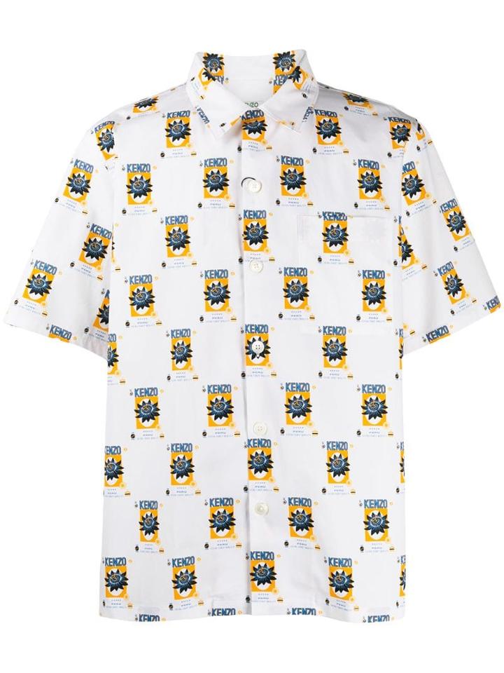 Kenzo Rice Bags Print Shirt - White