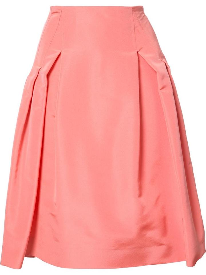 Carolina Herrera 'faille Party' Skirt, Women's, Size: 14, Pink/purple, Silk