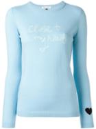Bella Freud Close To My Heart Jumper, Size: Xs, Blue, Cashmere