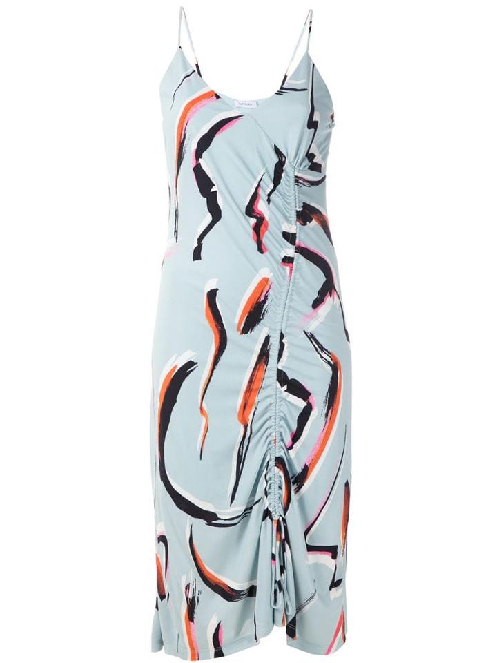 Tufi Duek Vestido Midi Estampado - Blue