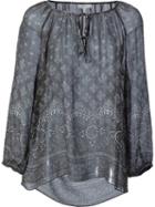 Joie Printed Blouse, Women's, Size: Xs, Grey, Silk