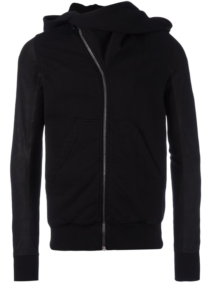Rick Owens Drkshdw Zipped Hoodie - Black