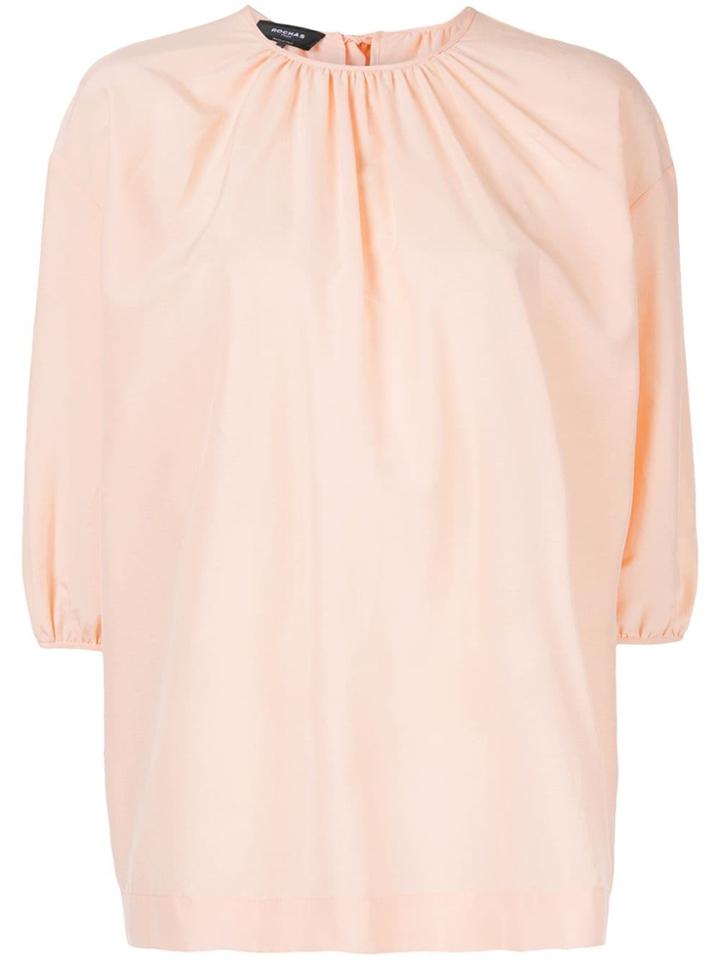 Rochas Billowing Top - Pink