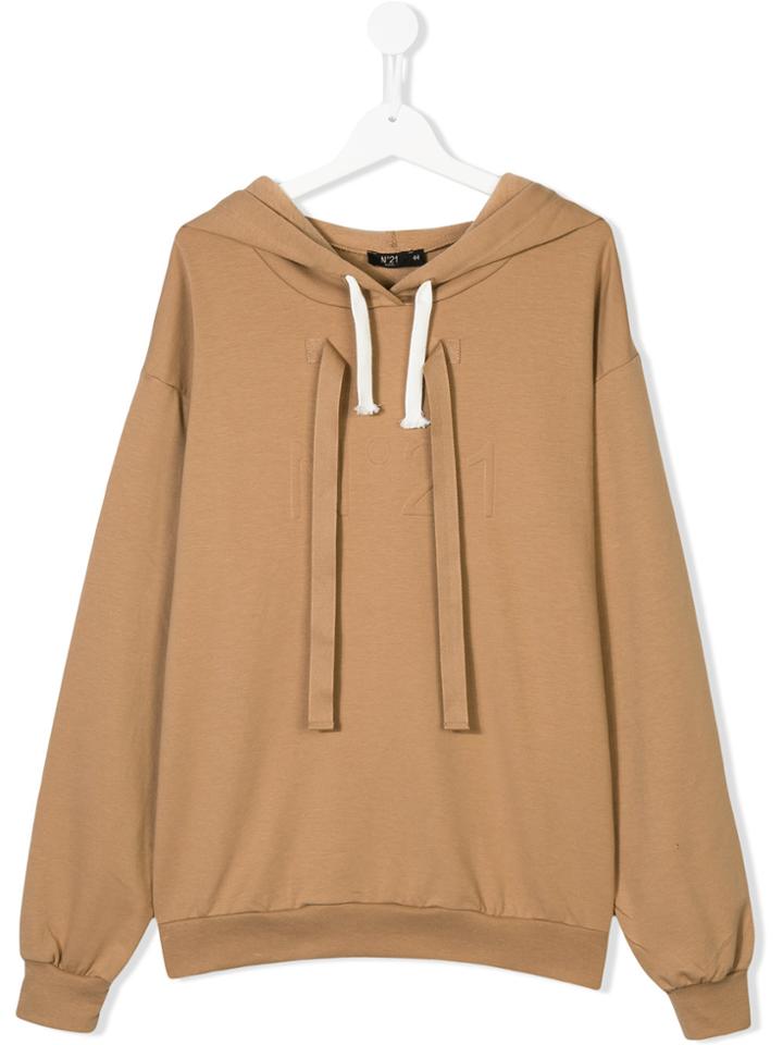 No21 Kids Hooded Sweatshirt - Nude & Neutrals