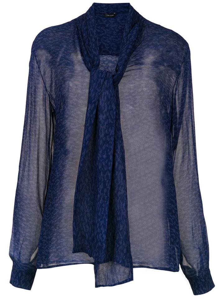 Tufi Duek Printed Sheer Blouse - Variante D 117 - Vd117