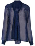 Tufi Duek Printed Sheer Blouse - Variante D 117 - Vd117