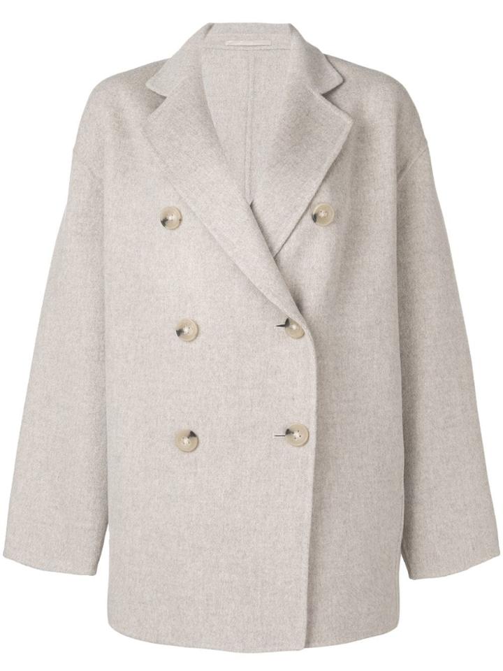 Acne Studios Double Breasted Coat - Neutrals