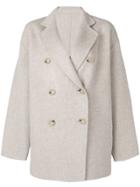 Acne Studios Double Breasted Coat - Neutrals