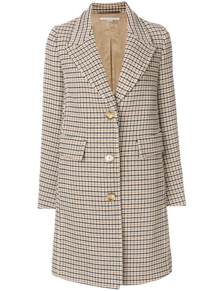 Stella Mccartney Checked Coat - Nude & Neutrals