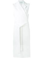 Rosetta Getty Sleeveless Wrap Dress, Women's, Size: 6, White, Cotton/polyamide/viscose