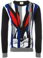 Iceberg 'bugs Bunny' Pattern Jumper, Men's, Size: Medium, Black, Cotton