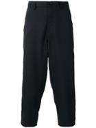 Comme Des Garçons Shirt Cropped Trousers, Men's, Size: Large, Black, Polyester/wool