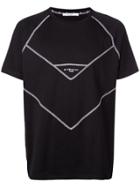 Givenchy Contrast Stitch Logo Print T-shirt - Black