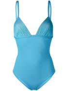 La Perla Super Stripes Swimsuit, Women's, Size: 1, Blue, Polyamide/spandex/elastane