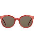 Tommy Hilfiger Oversized Round Frame Sunglasses - Red