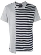 Yohji Yamamoto - Striped Print T-shirt - Men - Cotton/rayon - 3, Grey, Cotton/rayon